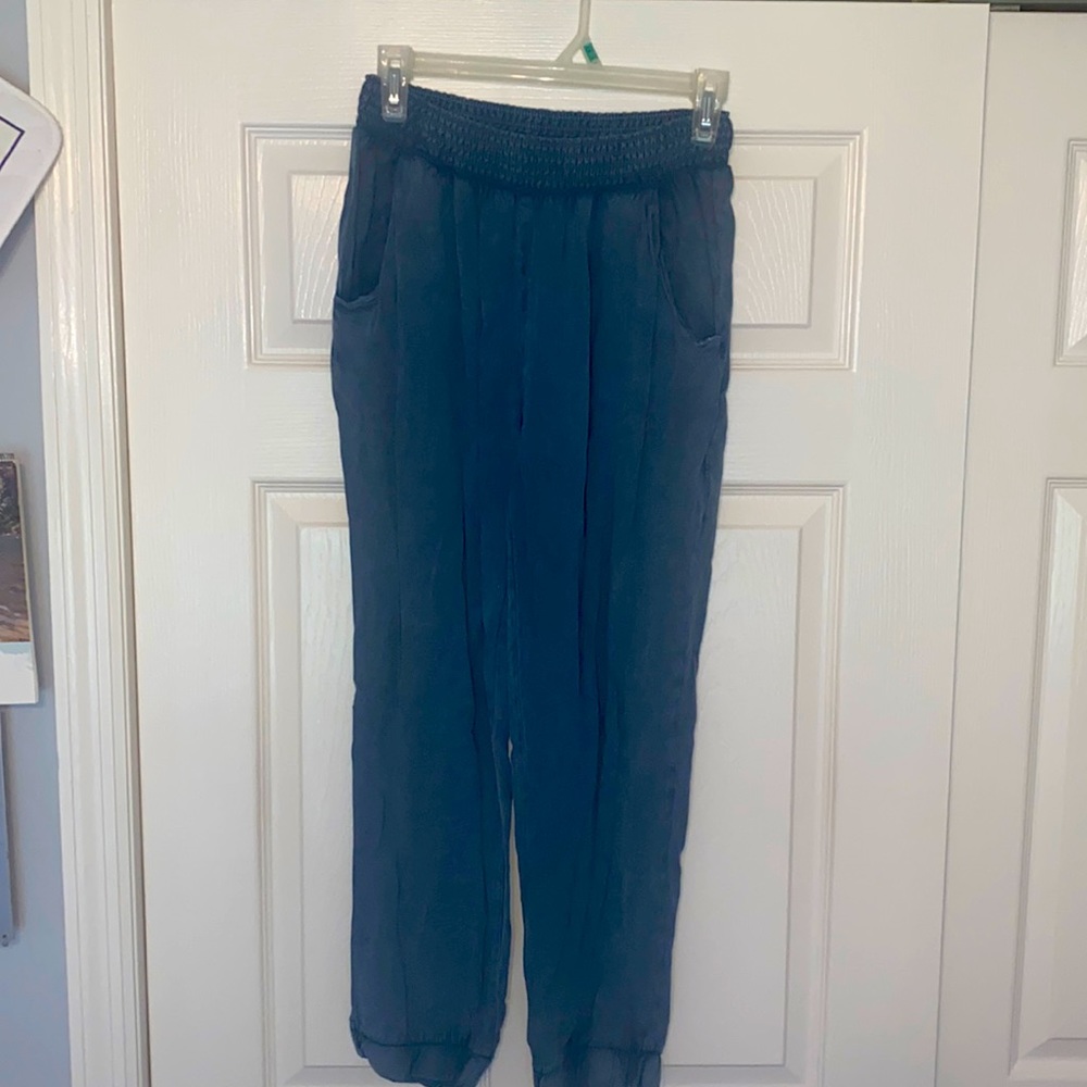 Denim-style joggers